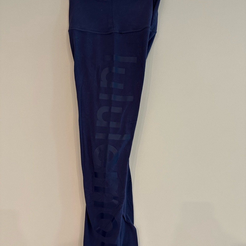 Lululemon Navy Leggings - barely worn! size 6